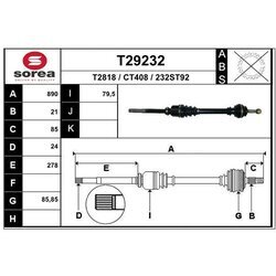 Hnací hriadeľ EAI T29232