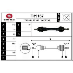 Hnací hriadeľ EAI T39167