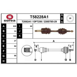 Hnací hriadeľ EAI T58228A1