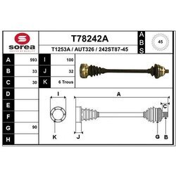 Hnací hriadeľ EAI T78242A