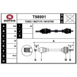 Hnací hriadeľ EAI T98901