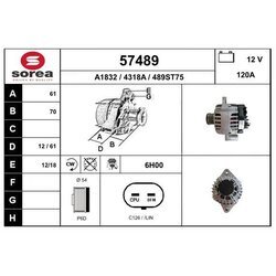 Alternátor EAI 57489