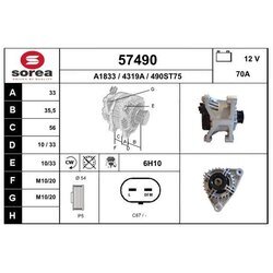 Alternátor EAI 57490