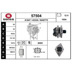 Alternátor EAI 57504