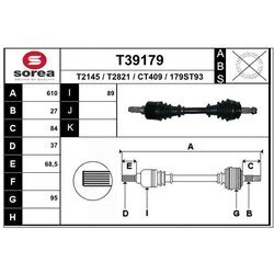 Hnací hriadeľ EAI T39179