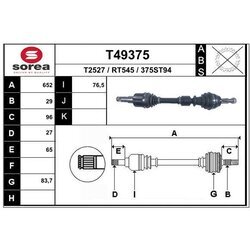 Hnací hriadeľ EAI T49375