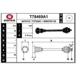 Hnací hriadeľ EAI T78469A1