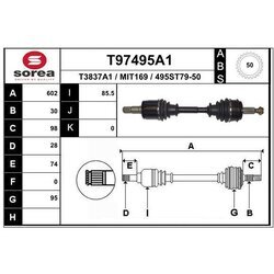 Hnací hriadeľ EAI T97495A1