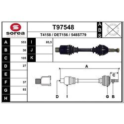 Hnací hriadeľ EAI T97548