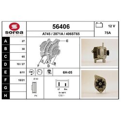 Alternátor EAI 56406