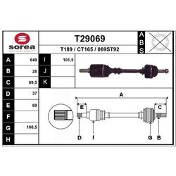 Hnací hriadeľ EAI T29069