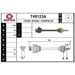 Hnací hriadeľ EAI T49123A