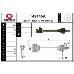 Hnací hriadeľ EAI T49145A