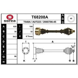 Hnací hriadeľ EAI T68208A