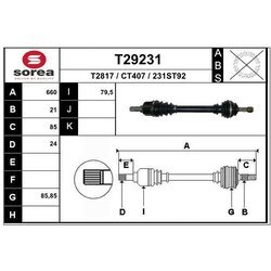 Hnací hriadeľ EAI T29231