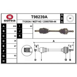 Hnací hriadeľ EAI T98239A