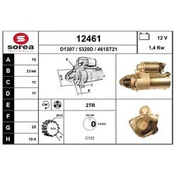 Štartér EAI 12461