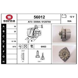 Alternátor EAI 56012