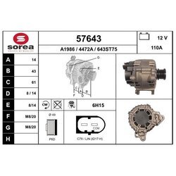 Alternátor EAI 57643