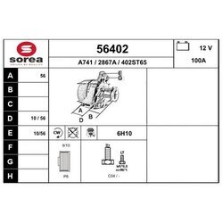 Alternátor EAI 56402