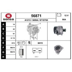 Alternátor EAI 56871