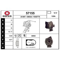 Alternátor EAI 57155