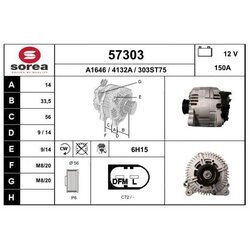 Alternátor EAI 57303