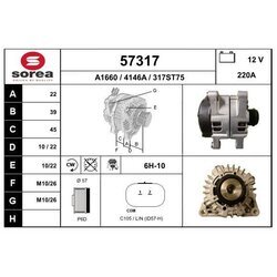 Alternátor EAI 57317