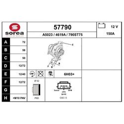 Alternátor EAI 57790