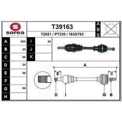 Hnací hriadeľ EAI T39163