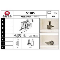 Alternátor EAI 56185