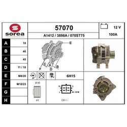 Alternátor EAI 57070