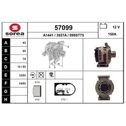 Alternátor EAI 57099