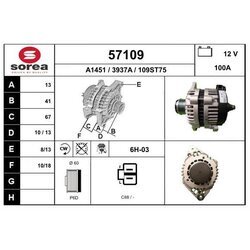 Alternátor EAI 57109