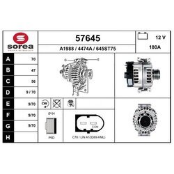 Alternátor EAI 57645