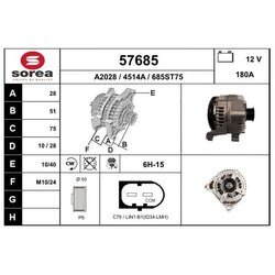 Alternátor EAI 57685