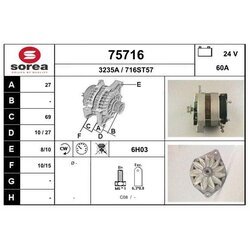 Alternátor EAI 75716