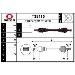 Hnací hriadeľ EAI T39115