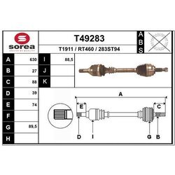 Hnací hriadeľ EAI T49283