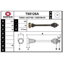 Hnací hriadeľ EAI T68126A