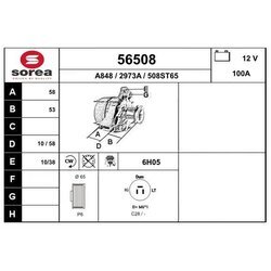 Alternátor EAI 56508