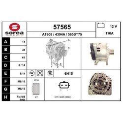 Alternátor EAI 57565