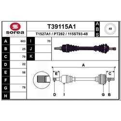 Hnací hriadeľ EAI T39115A1