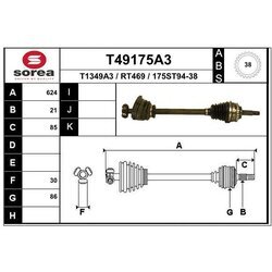 Hnací hriadeľ EAI T49175A3