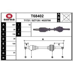 Hnací hriadeľ EAI T68402