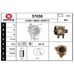 Alternátor EAI 57058