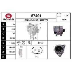 Alternátor EAI 57491