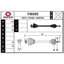 Hnací hriadeľ EAI T49305