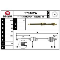 Hnací hriadeľ EAI T78162A