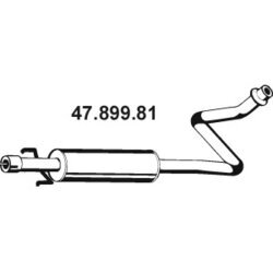 Stredný tlmič výfuku EBERSPÄCHER 47.899.81